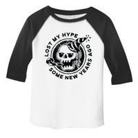 Lost My Hype Some New Years Ago Funny Skeleton NYE Toddler Fine Jersey T-Shirt