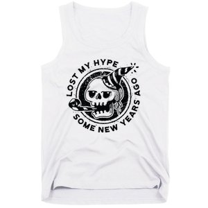 Lost My Hype Some New Years Ago Funny Skeleton NYE Tank Top