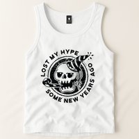 Lost My Hype Some New Years Ago Funny Skeleton NYE Tank Top