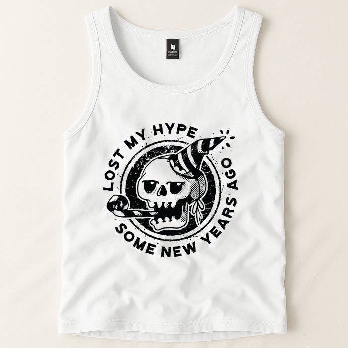 Lost My Hype Some New Years Ago Funny Skeleton NYE Tank Top