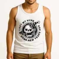 Lost My Hype Some New Years Ago Funny Skeleton NYE Tank Top