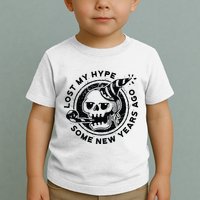 Lost My Hype Some New Years Ago Funny Skeleton NYE Toddler T-Shirt