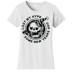 Lost My Hype Some New Years Ago Funny Skeleton NYE Women's T-Shirt