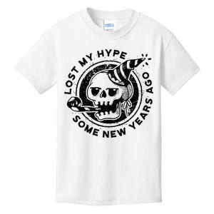 Lost My Hype Some New Years Ago Funny Skeleton NYE Kids T-Shirt