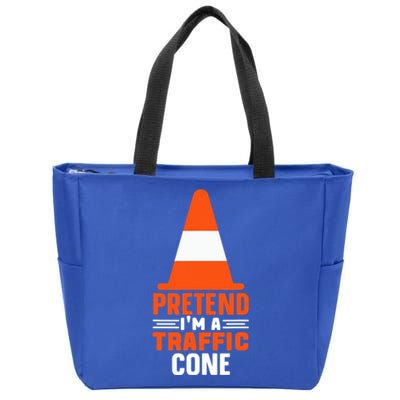 Last Minute Halloween Costume Pretend I'm A Traffic Cone Zip Tote Bag