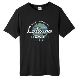 Lahaina Maui Hawaii Surfing Retro Tall Fusion ChromaSoft Performance T-Shirt