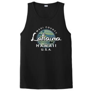 Lahaina Maui Hawaii Surfing Retro PosiCharge Competitor Tank