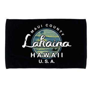 Lahaina Maui Hawaii Surfing Retro Microfiber Hand Towel