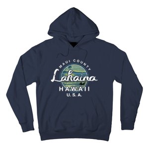 Lahaina Maui Hawaii Surfing Retro Hoodie