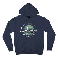 Lahaina Maui Hawaii Surfing Retro Hoodie