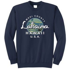 Lahaina Maui Hawaii Surfing Retro Sweatshirt