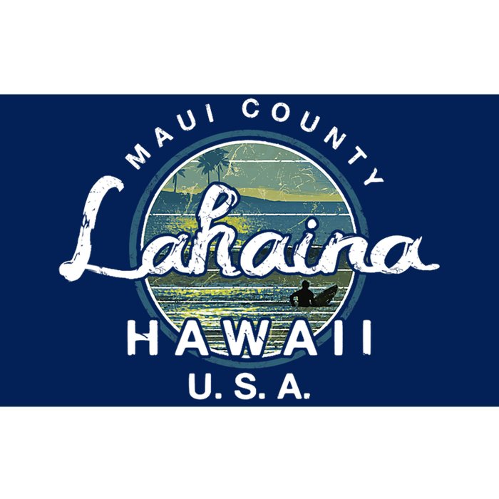 Lahaina Maui Hawaii Surfing Retro Bumper Sticker