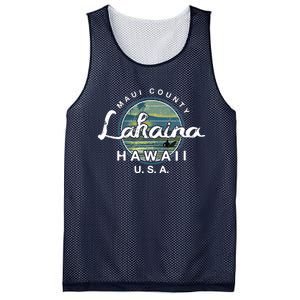 Lahaina Maui Hawaii Surfing Retro Mesh Reversible Basketball Jersey Tank