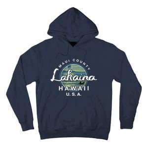 Lahaina Maui Hawaii Surfing Retro Tall Hoodie