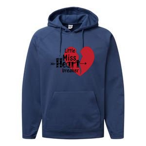 Little Miss Heartbreaker Valentine's Day Gift Performance Fleece Hoodie