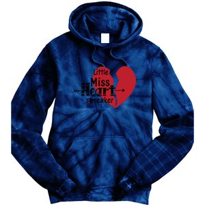 Little Miss Heartbreaker Valentine's Day Gift Tie Dye Hoodie