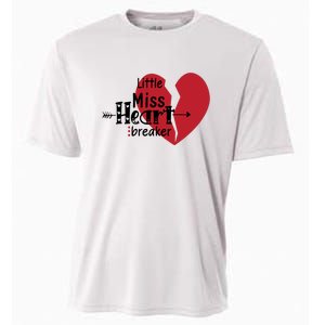 Little Miss Heartbreaker Valentine's Day Gift Cooling Performance Crew T-Shirt