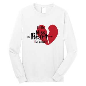 Little Miss Heartbreaker Valentine's Day Gift Long Sleeve Shirt