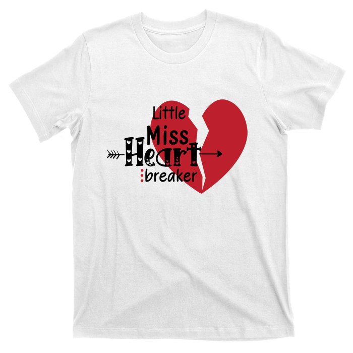 Little Miss Heartbreaker Valentine's Day Gift T-Shirt