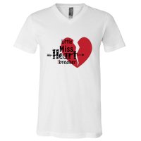 Little Miss Heartbreaker Valentine's Day Gift V-Neck T-Shirt