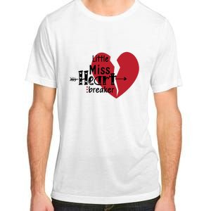 Little Miss Heartbreaker Valentine's Day Gift Adult ChromaSoft Performance T-Shirt