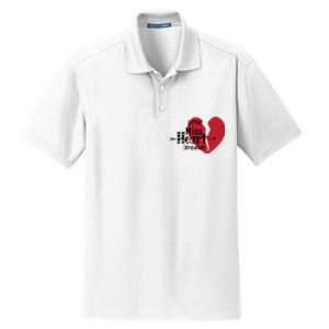 Little Miss Heartbreaker Valentine's Day Gift Dry Zone Grid Polo