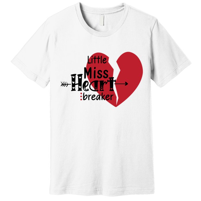 Little Miss Heartbreaker Valentine's Day Gift Premium T-Shirt