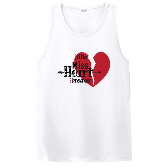 Little Miss Heartbreaker Valentine's Day Gift PosiCharge Competitor Tank