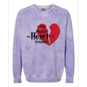 Little Mister Heartbreaker Valentine's Day Gift Colorblast Crewneck Sweatshirt