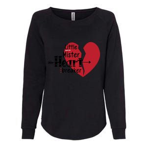 Little Mister Heartbreaker Valentine's Day Gift Womens California Wash Sweatshirt