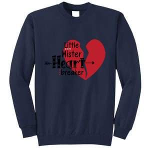 Little Mister Heartbreaker Valentine's Day Gift Tall Sweatshirt