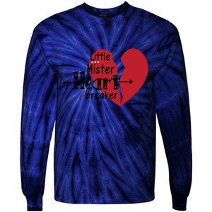 Little Mister Heartbreaker Valentine's Day Gift Tie-Dye Long Sleeve Shirt