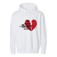 Little Mister Heartbreaker Valentine's Day Gift Garment-Dyed Fleece Hoodie