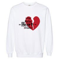 Little Mister Heartbreaker Valentine's Day Gift Garment-Dyed Sweatshirt