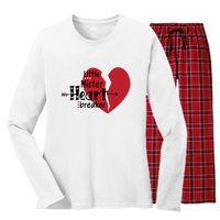 Little Mister Heartbreaker Valentine's Day Gift Women's Long Sleeve Flannel Pajama Set 