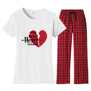 Little Mister Heartbreaker Valentine's Day Gift Women's Flannel Pajama Set