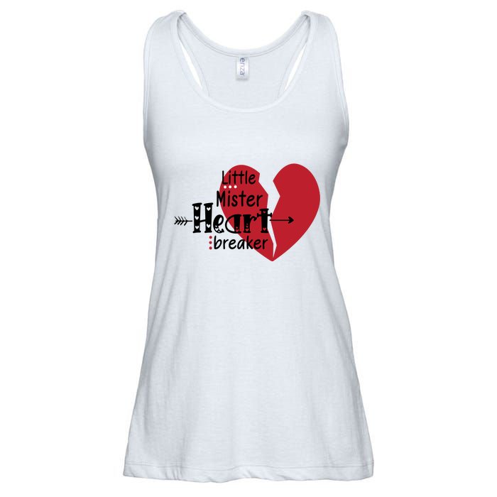 Little Mister Heartbreaker Valentine's Day Gift Ladies Essential Flowy Tank