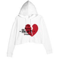 Little Mister Heartbreaker Valentine's Day Gift Crop Fleece Hoodie