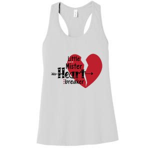 Little Mister Heartbreaker Valentine's Day Gift Women's Racerback Tank