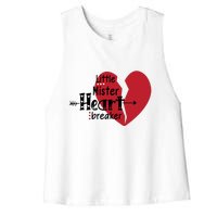 Little Mister Heartbreaker Valentine's Day Gift Women's Racerback Cropped Tank