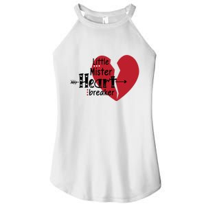 Little Mister Heartbreaker Valentine's Day Gift Women's Perfect Tri Rocker Tank