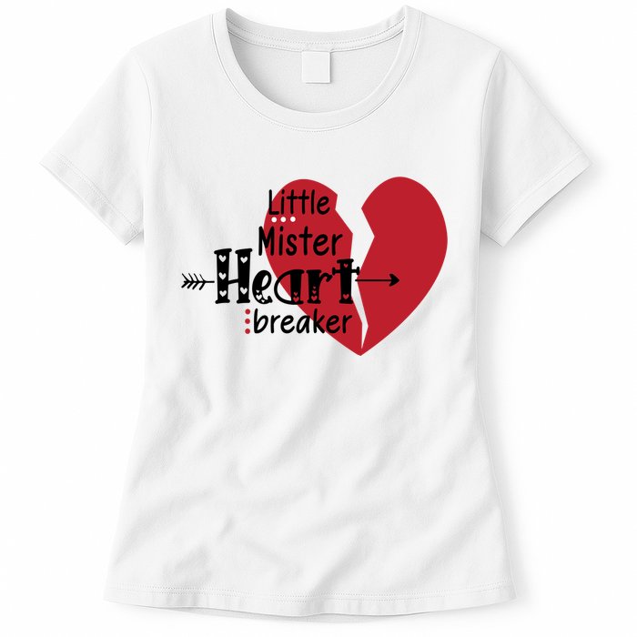 Little Mister Heartbreaker Valentine's Day Gift Women's T-Shirt