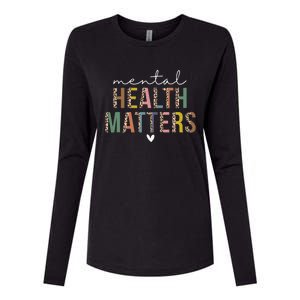 Leopard Mental Health Matters Human Brain Illness Awareness Womens Cotton Relaxed Long Sleeve T-Shirt