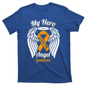 Leukemia My Hero Is Now My Angel Wings Great Gift T-Shirt