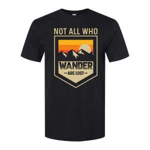 Lake Mountain Hiking Not All Those Who Wander Are Lost Softstyle CVC T-Shirt