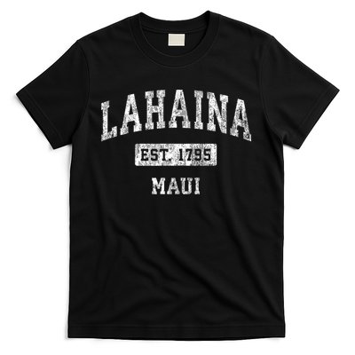 Lahaina Maui Hawaii Hi Vintage Established Sports T-Shirt