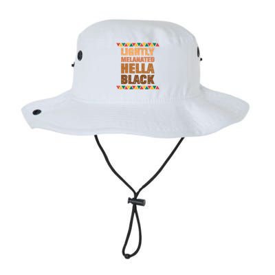 Lightly Melanated Hella Black Melanin Black History Month Gift Legacy Cool Fit Booney Bucket Hat