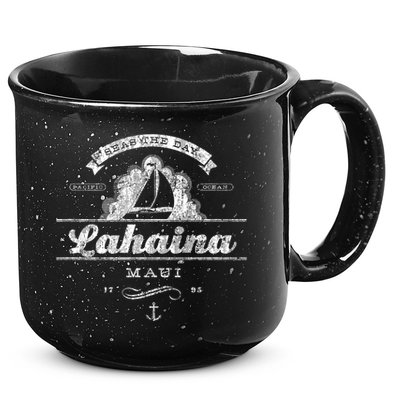 Lahaina Maui Hi Sailboat Cool Gift Vintage Nautical Tee 15oz Campfire Ceramic Mug