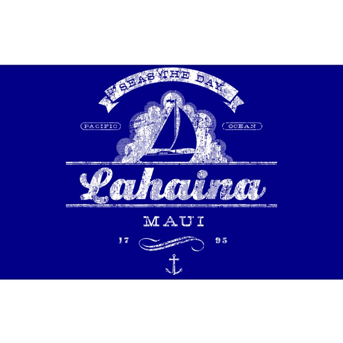 Lahaina Maui Hi Sailboat Cool Gift Vintage Nautical Tee Bumper Sticker