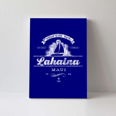 Lahaina Maui Hi Sailboat Cool Gift Vintage Nautical Tee Canvas